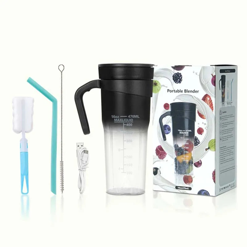 Tragbarer Mini USB Mixer – Kabellos & Wiederaufladbar für Smoothies & Säfte“