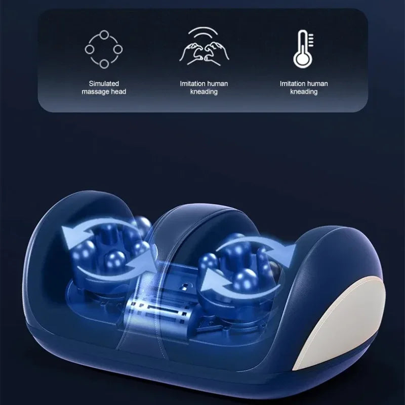 „Extra Großer Elektrischer Fuß- & Beinmassager – Shiatsu mit Wärmefunktion zur Tiefenentspannung“