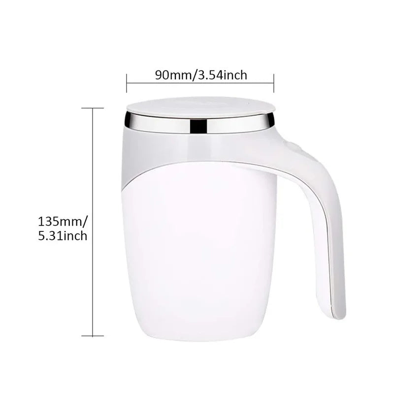 Automatischer Rührbecher – Wiederaufladbarer, tragbarer Edelstahl-Kaffee-Becher mit elektrischem Magnetrührer für Zuhause