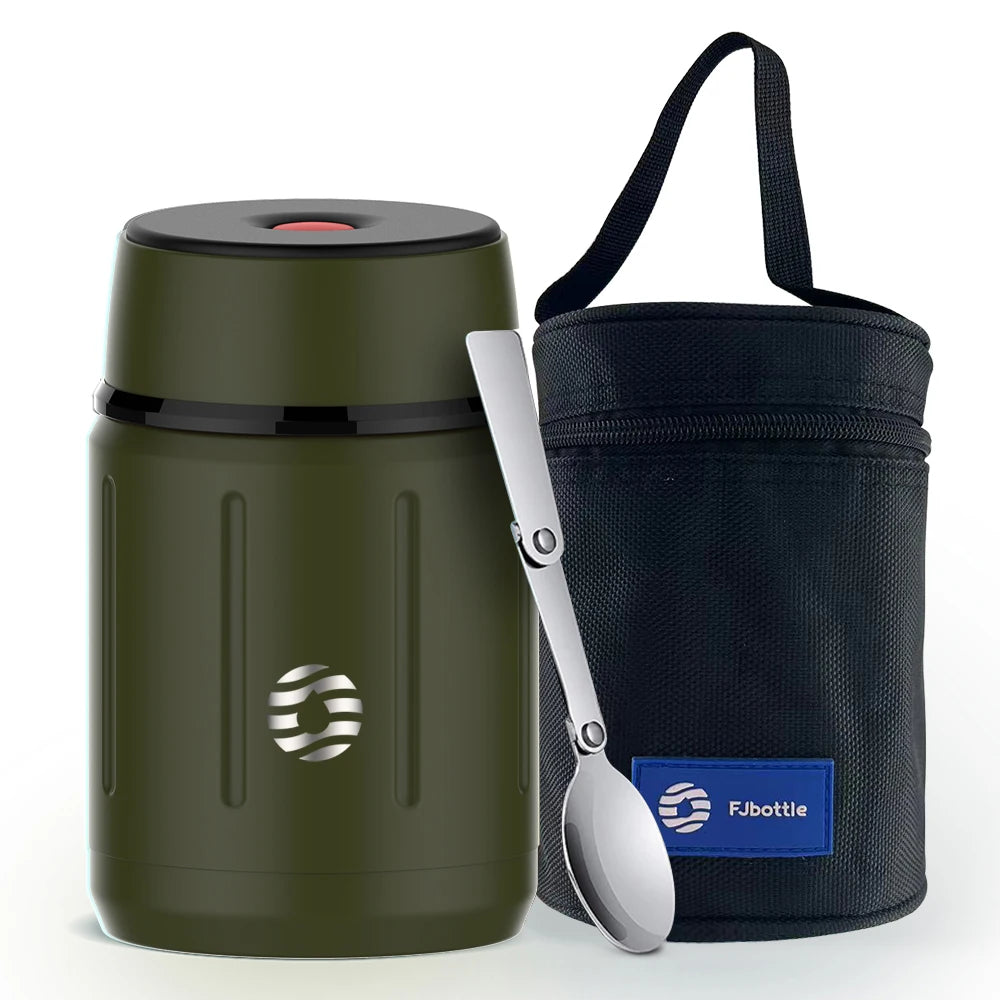Thermos-Essensbehälter – Vakuum Lunchbox aus 316 Edelstahl, 750 ml, mit gratis Löffel