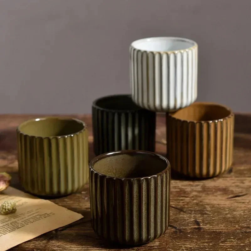 „1 Stück Retro Keramik-Teetasse – Porzellan-Tee-, Sake-, Kaffee-, Wein- und Wassermug für Zuhause“