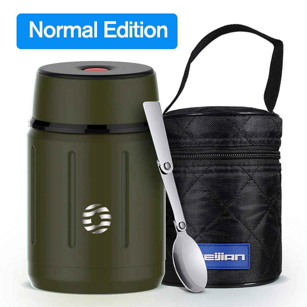 Thermos-Essensbehälter – Vakuum Lunchbox aus 316 Edelstahl, 750 ml, mit gratis Löffel