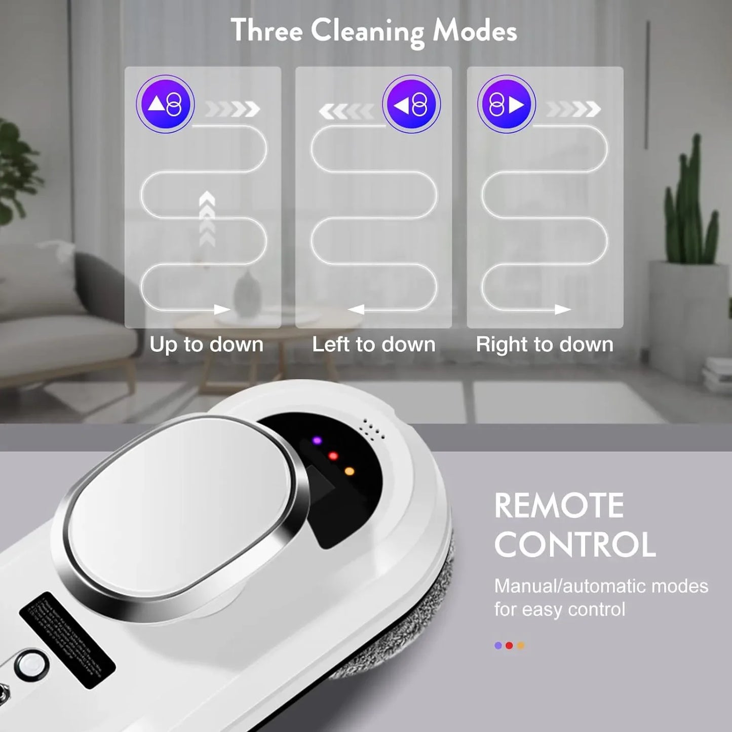 Fensterputzroboter – Intelligenter Elektrischer Fensterreiniger mit Fernbedienung“