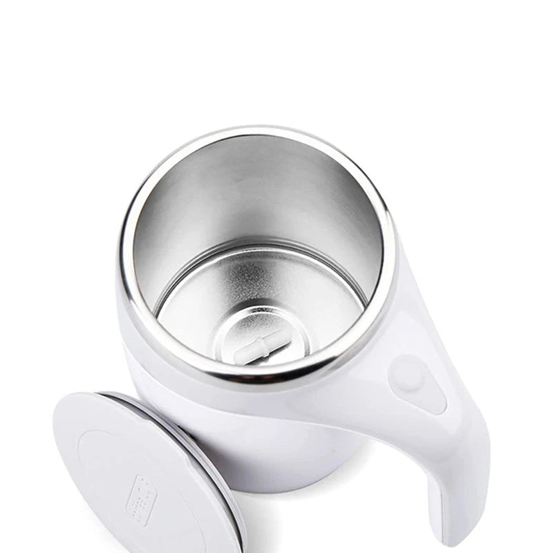 Automatischer Rührbecher – Wiederaufladbarer, tragbarer Edelstahl-Kaffee-Becher mit elektrischem Magnetrührer für Zuhause
