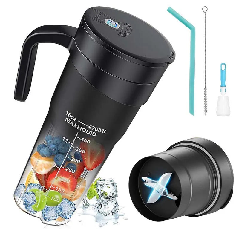 Tragbarer Mini USB Mixer – Kabellos & Wiederaufladbar für Smoothies & Säfte“
