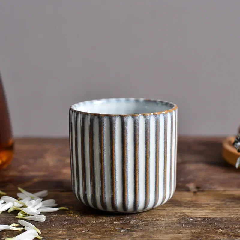„1 Stück Retro Keramik-Teetasse – Porzellan-Tee-, Sake-, Kaffee-, Wein- und Wassermug für Zuhause“