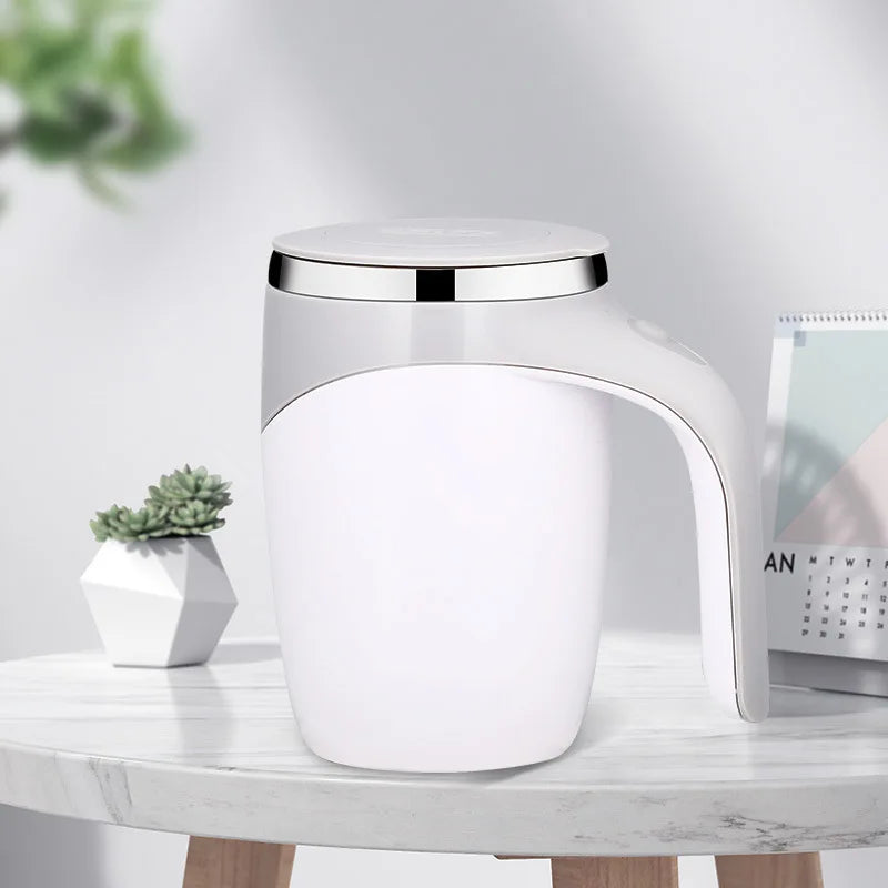 Automatischer Rührbecher – Wiederaufladbarer, tragbarer Edelstahl-Kaffee-Becher mit elektrischem Magnetrührer für Zuhause