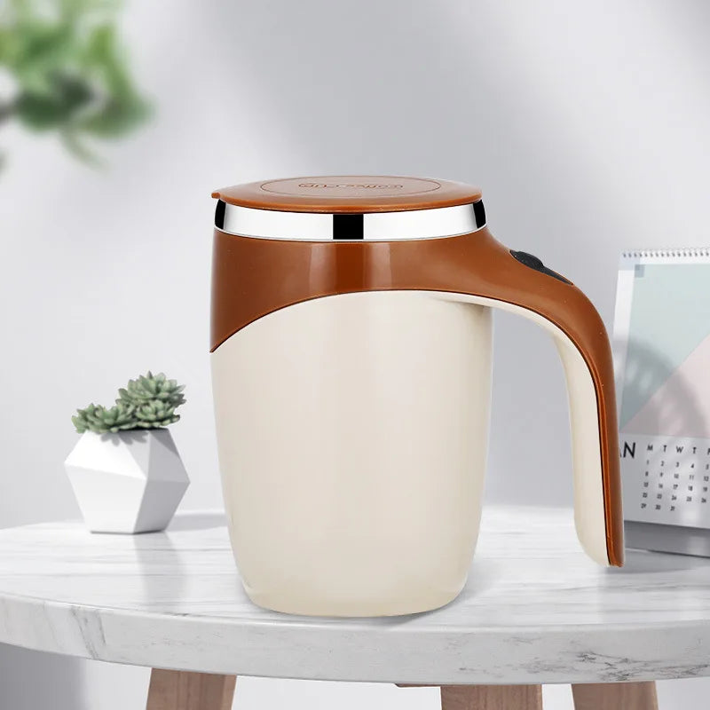 Automatischer Rührbecher – Wiederaufladbarer, tragbarer Edelstahl-Kaffee-Becher mit elektrischem Magnetrührer für Zuhause