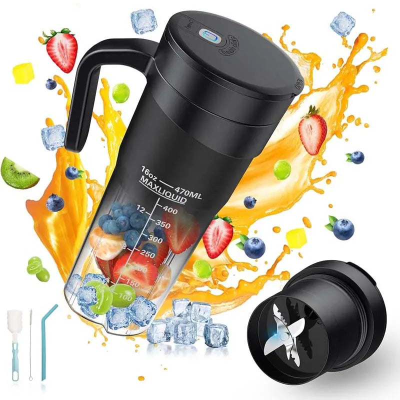 Tragbarer Mini USB Mixer – Kabellos & Wiederaufladbar für Smoothies & Säfte“