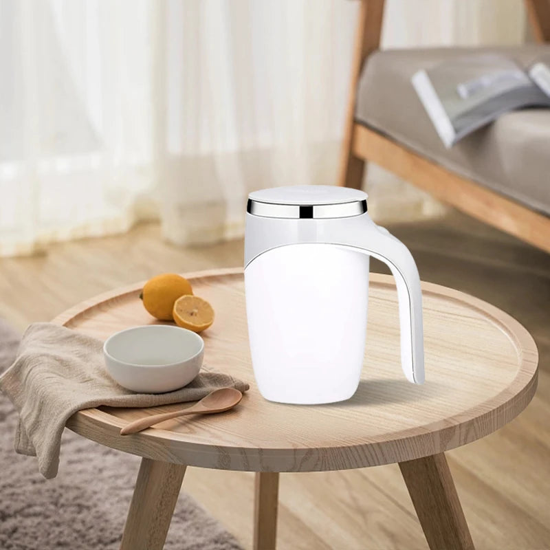 Automatischer Rührbecher – Wiederaufladbarer, tragbarer Edelstahl-Kaffee-Becher mit elektrischem Magnetrührer für Zuhause