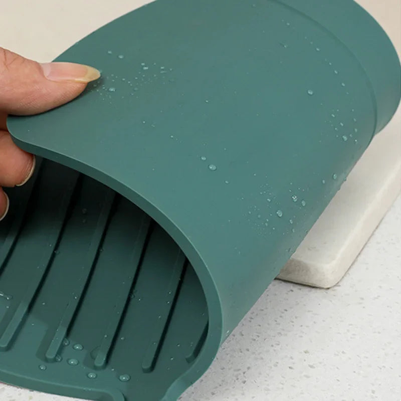 Silikon Wasserhahn-Matte – Spritzschutz & Abfluss-Pad für Küche & Bad